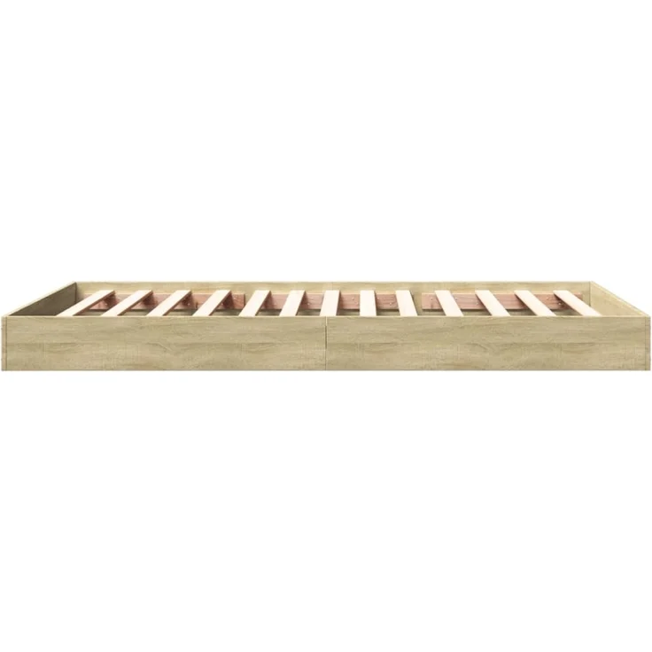 vidaXL Bettgestell ohne Matratze Sonoma-Eiche 100x200 cm Holzwerkstoff 842058 – Bild 4