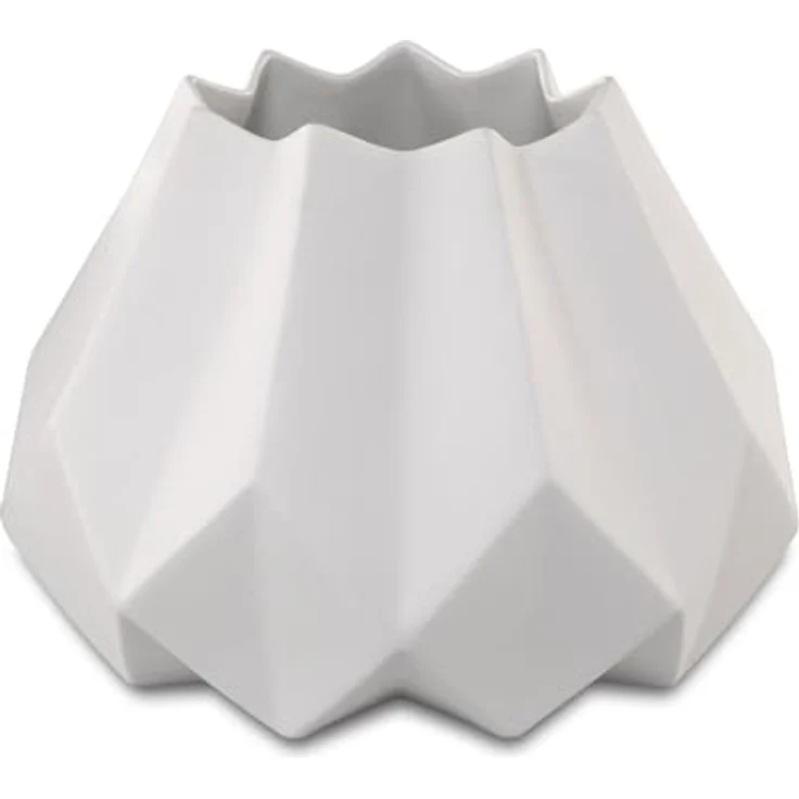 Goebel Vase Polygono Star, 19 cm Biskuit-Porzellan in elegantem Design, handmade – Bild 1