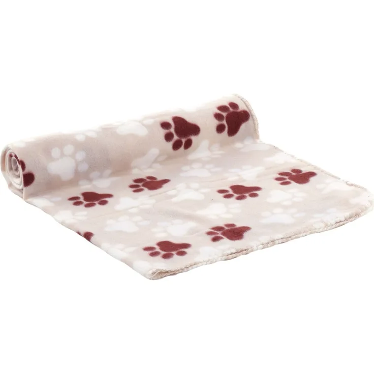 Flamingo Decke Esma rechteckig beige/weiß/braun, Maße: 100 x 150 cm