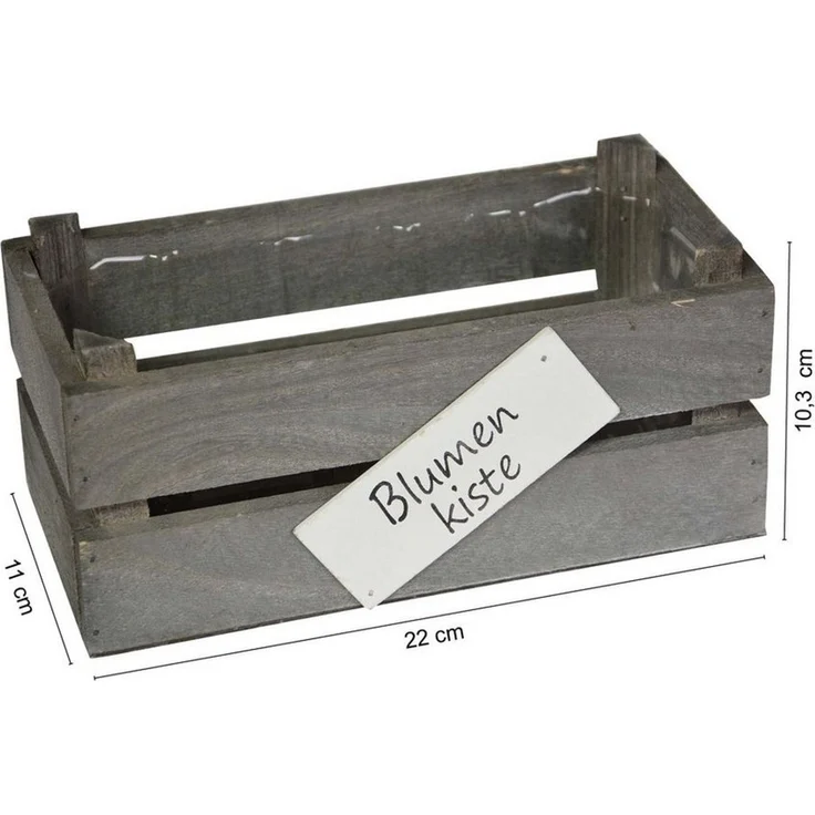 UNUS GARDEN Dekokiste blumenkästen 3er set, blumenkisten holz, garten, balkon, terrasse deko (Blumenkästen 3er Set mit Einsatz aus Holz für Garten und Balkon) – Bild 2