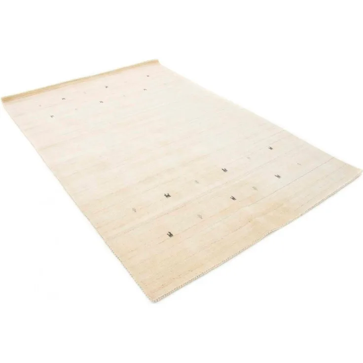 carpetfine Wollteppich Gabbeh Uni, auch als Läufer und Rund erhältlich, rechteckig, Höhe: 15 mm, reine Wolle, handgewebt, Gabbeh Loom Tiermotiv, große Farbauswahl