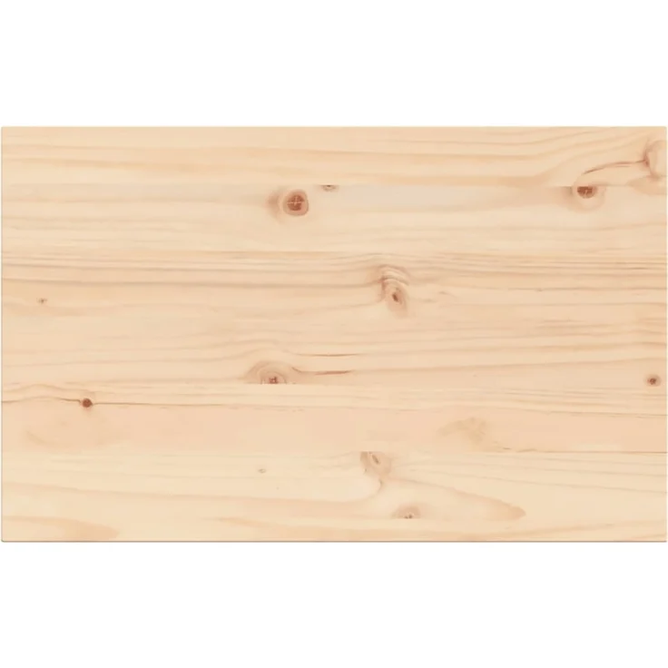 vidaXL Tischplatte 80x50x1,7 cm Rechteckig Massivholz Kiefer 847413 – Bild 3