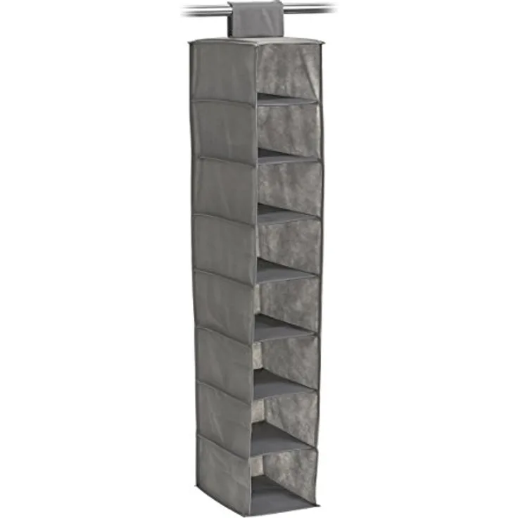 XXXL Hängeregal, grau, Kunststoff, 30x105x18 cm, platzsparendes Wandregal für Wohnzimmer, bereits montiert
