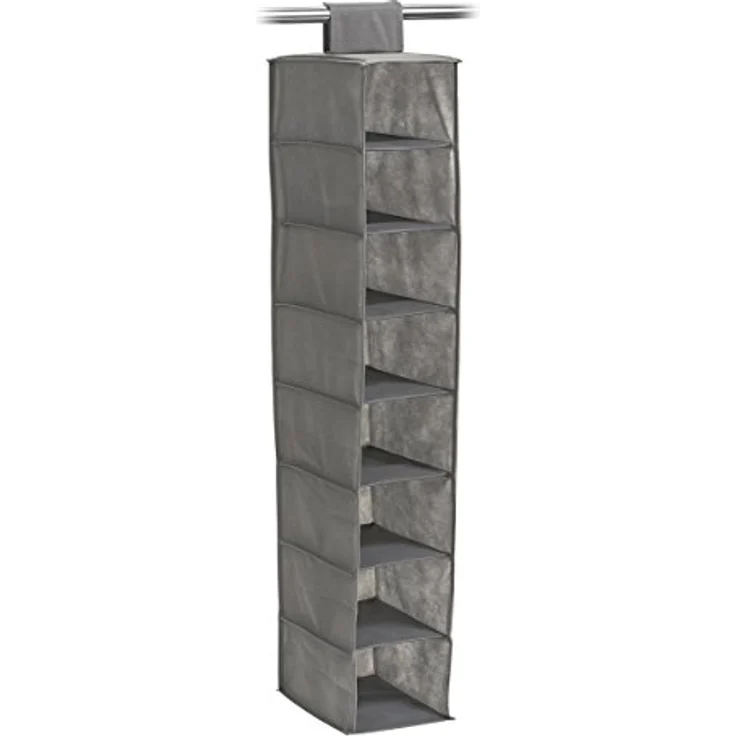 XXXL Hängeregal, grau, Kunststoff, 30x105x18 cm, platzsparendes Wandregal für Wohnzimmer, bereits montiert – Bild 1
