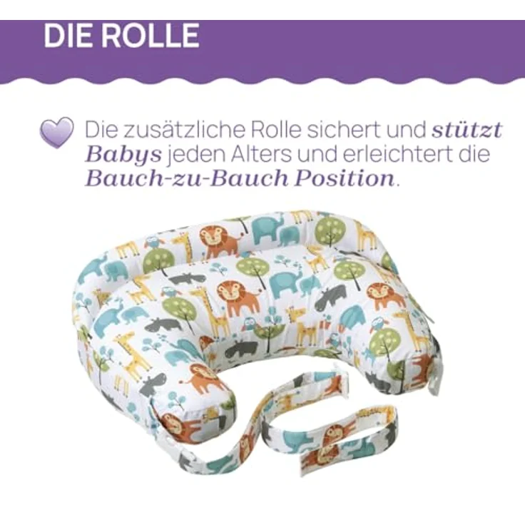 Boppy Deluxe Stillkissen, Brust und Flasche Fütterung Unterstützung, ergonomische Form mit Mutter und Baby zu unterstützen, volle Polsterung, abnehmbar und waschmaschinenfest, 0M + – Bild 6
