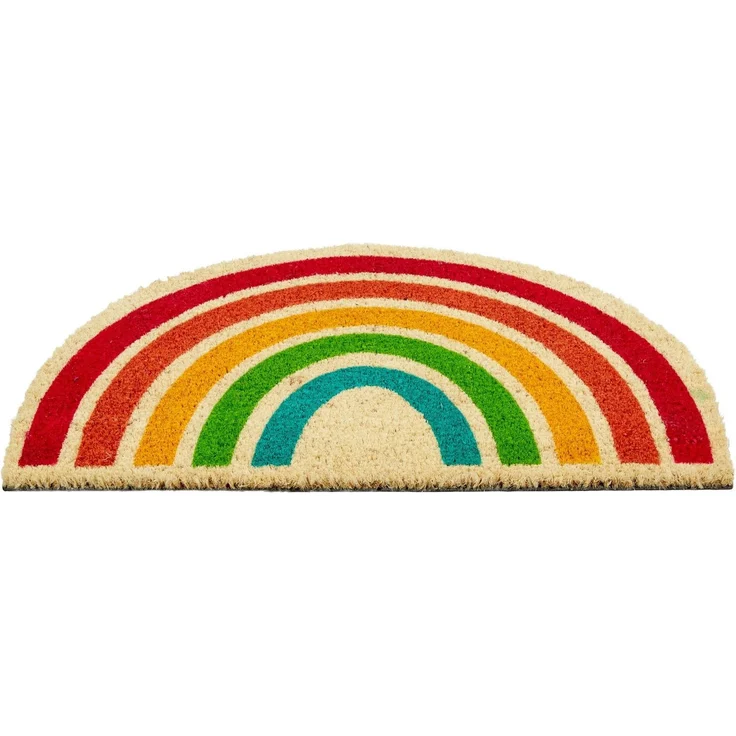 ASTRA Fußmatte Coco Style 030, Höhe: 14 mm, Türmatte, Kokos, Regenbogen, rutschfest – Bild 2