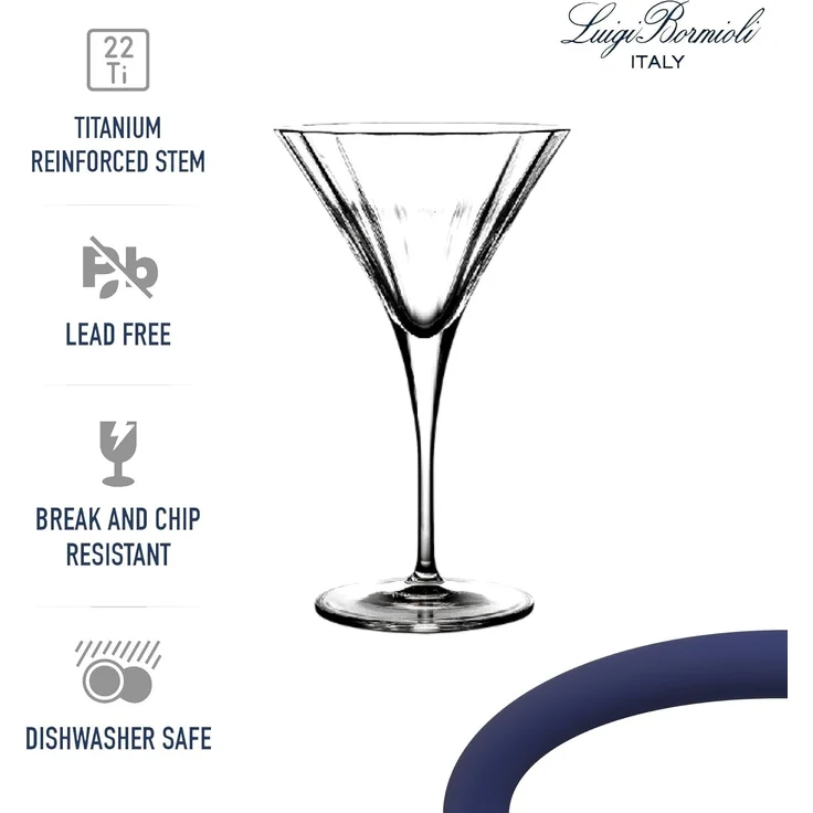 Luigi Bormioli Martiniglas/cocktailglas Bach 26 cl 4 stk. Klar – Bild 6