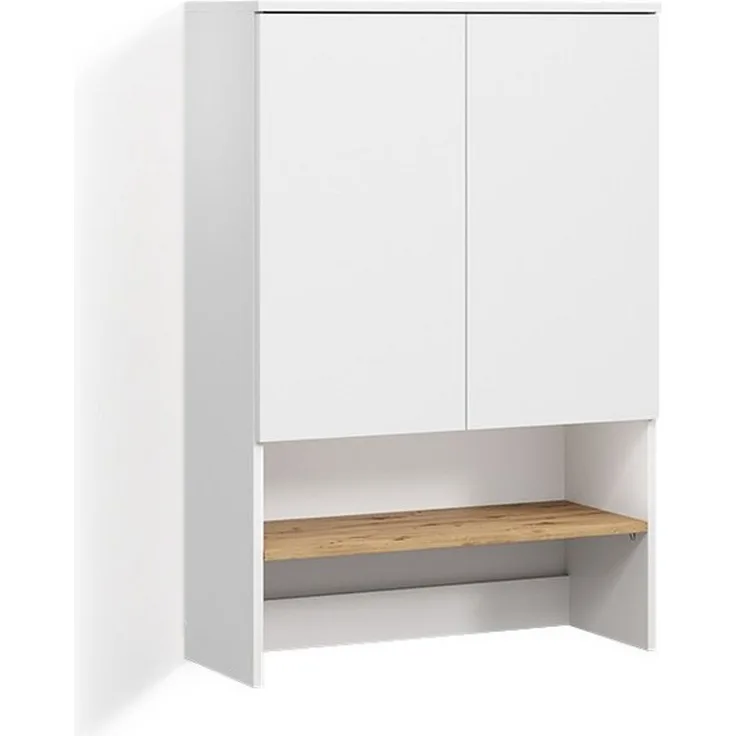 Livinity® Waschmaschinenumbauschrank Paolina, Weiß/Artisan, 68 x 100.4 cm (1-St)