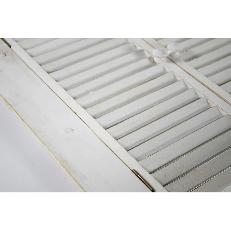 Kobolo Dekoobjekt Dekofenster mit Spiegel white vintage 90x54x12 cm – Bild 5