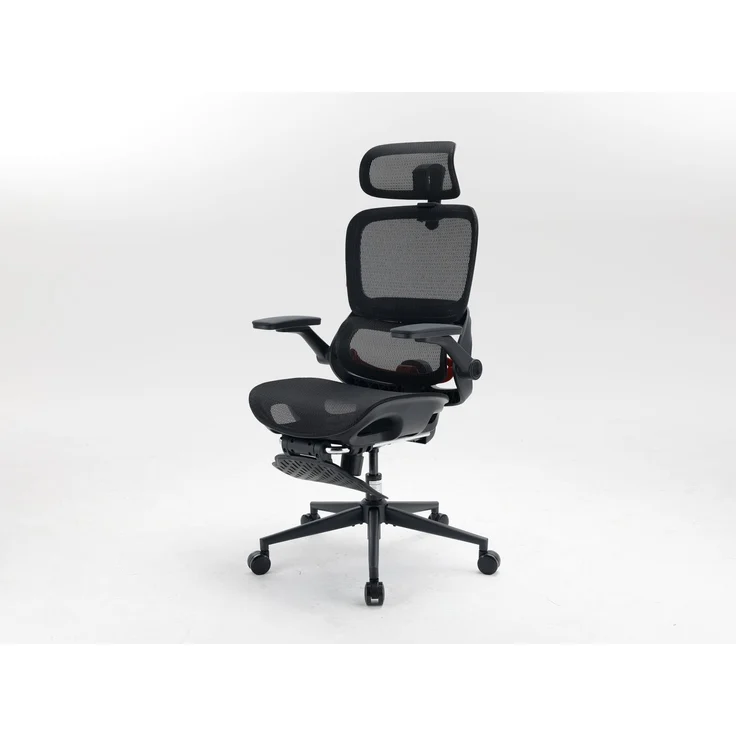Sihoo Ergonomischer Stuhl B100-Pro, Mit Pedal, 131 x 73 cm, in Schwarz – Bild 17