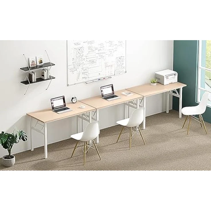 SogesHome Klapptisch Computertisch 80x40 cm PC Tisch Kleiner Schreibtisch Bürotisch Büroarbeitsplatz für Home Office Verwendung Schreibtisch Esstisch Konferenztisch – Bild 7