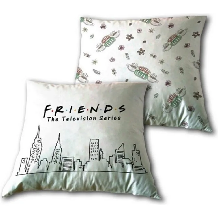 Friends Kissen – Kuscheliges Sofakissen mit ikonischem TV-Serien-Design (1 Stück)