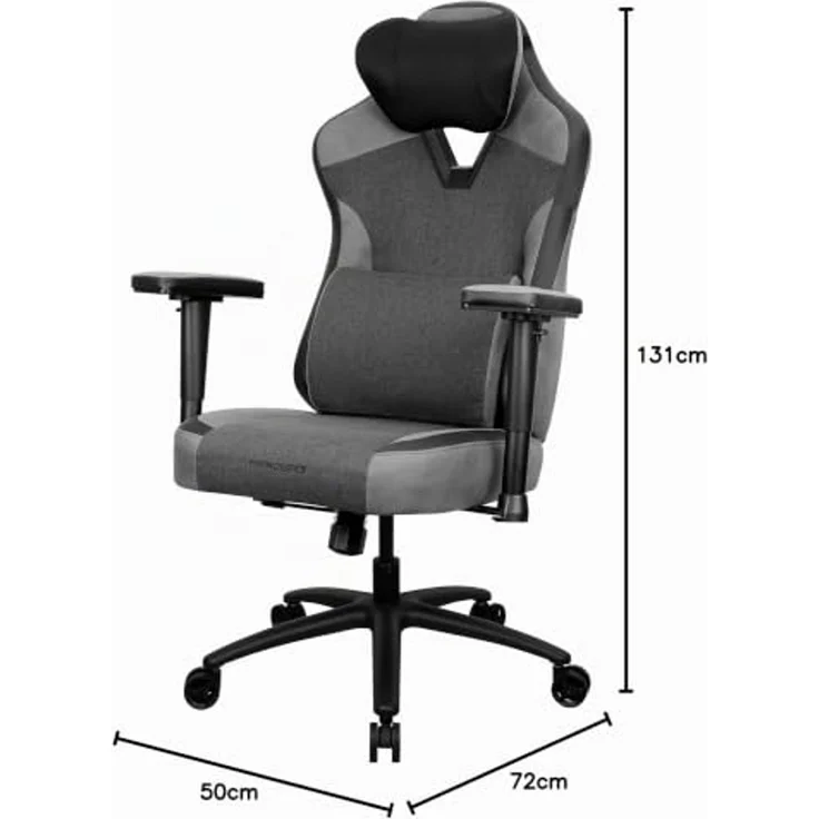 Thunder X3 EAZE Loft Black Gaming Stuhl - Schwarz - Leder - Bis zu 120 kg – Bild 2