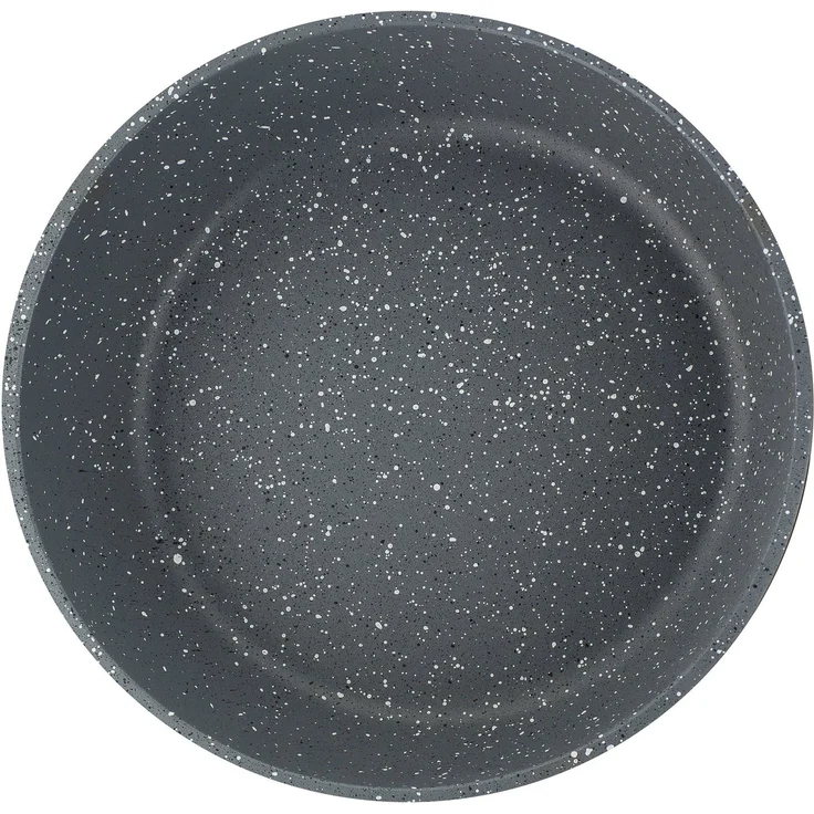 GSW Pfannen-Set Gourmet Granit, Aluminiumguss (Set, 5-tlg, 1x Servierpfanne mit Glasdeckel 24cm, 28cm, Servierzange), Aluminium-Guss, VITAFLON® GRANIT Antihaft-Versiegelung, Induktion – Bild 2