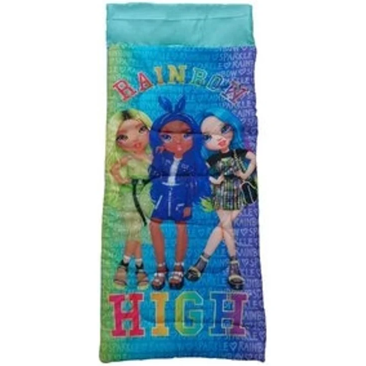 Bunter Rainbow High Schlafsack Bequeme Schlafrolle Bettrolle 70 x 165 cm für zu Hause und unterwegs – Bild 4