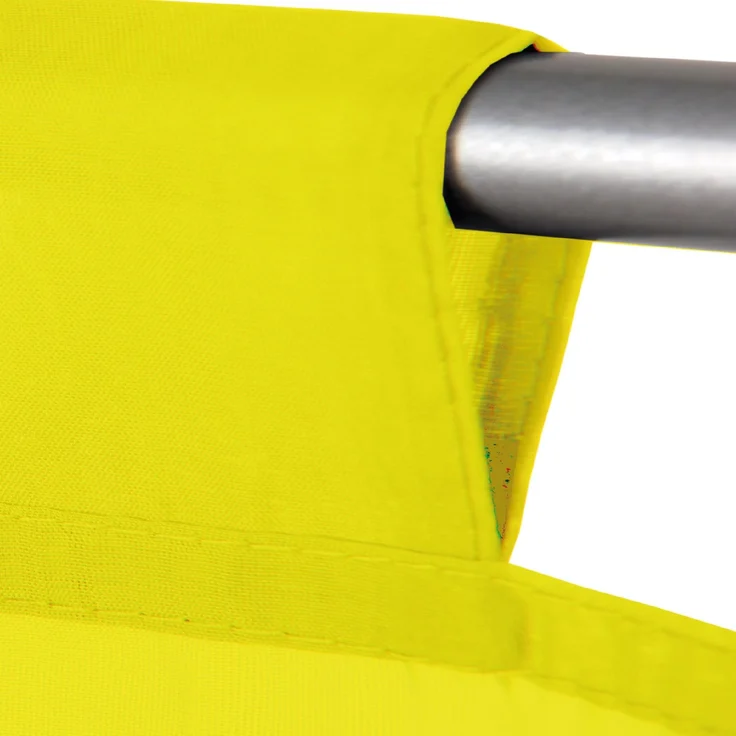Transparente Bistrogardine Raffoptik mit Stangendurchzug in Voile, schlicht und modern in vielen verschiedenen Farben erhältlich (80 x 110 cm / gelb - zitronengelb) – Bild 2