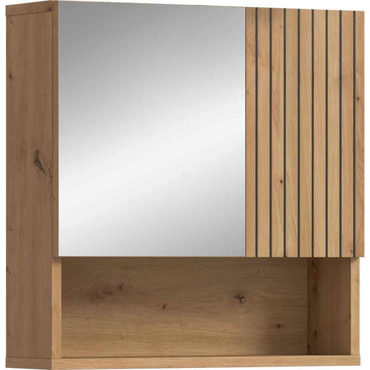 Spiegelschrank B/H/T: 60x55x17 cm in Artisan Oak Nachbildung und -- – Bild 1