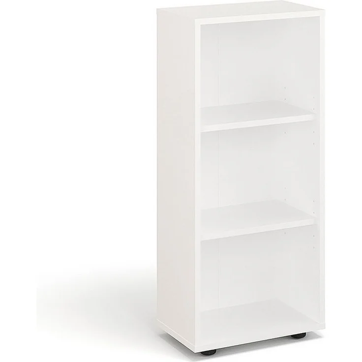 KOMTO Bücherregal Lumo 40 cm Weiß Regal mit 3, 4 or 6 Ebenen und Höhenverstellbare, Regale Standregal Aufbewahrungsregal Bookshelf – Bild 3