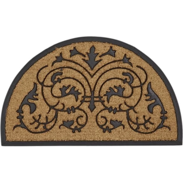Fußmatte Kokos halbrund 60x100 cm 10016711 – Bild 1