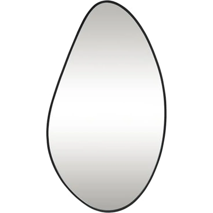 Wandspiegel Orland 82x46 cm Schwarz [en. casa] – Bild 4