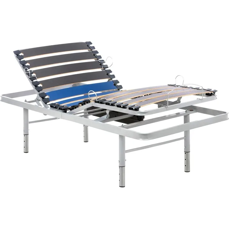Geriafy – Elektrisch Verstellbarer Lattenrost | 80x200 cm | Verstärkt und kompakt | Kabellose Fernbedienung und in 4 Höhen verstellbare Beine