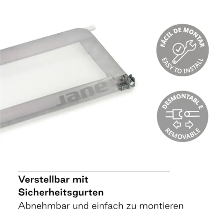 Jané - Klappbares Bettgitter, Länge 90 cm, Transporttasche, extra hoch – Bild 7
