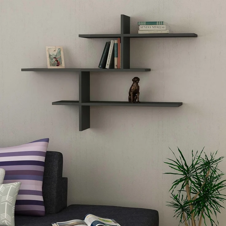 Skye Decor Wandregal 100% MELAMINE COATED PARTICLE BOARD, 80,5 cm x 22 cm x 123 cm S1727 – Bild 4