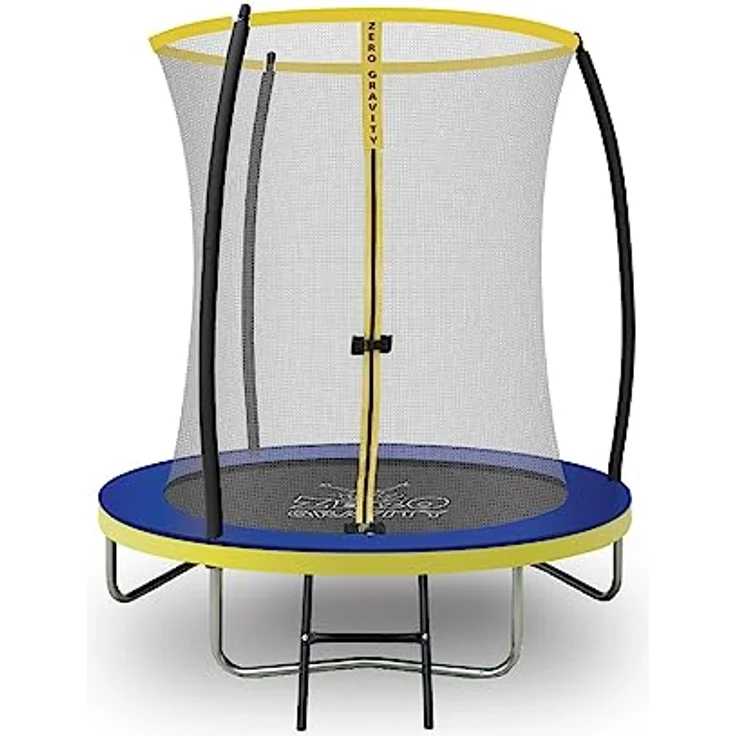 Ultima 4 Zero Gravity Trampolin Ø 183 cm, inkl. Leiter und Sicherheitsnetz, TÜV geprüft, für Nutzer bis 50 kg – Bild 1
