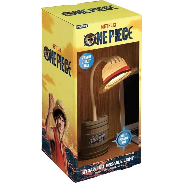 Paladone Dekolicht One-Piece Strohhut-Schreibtischlampe, LED fest integriert, biegbar, offiziell lizenziert, für Animefans – Bild 2