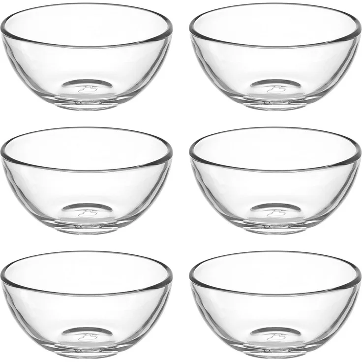 Leonardo Cucina Schale 6er Set, Schüssel, Schälchen, Dekoration, Glas, Ø 10 cm, 100 ml, 66325