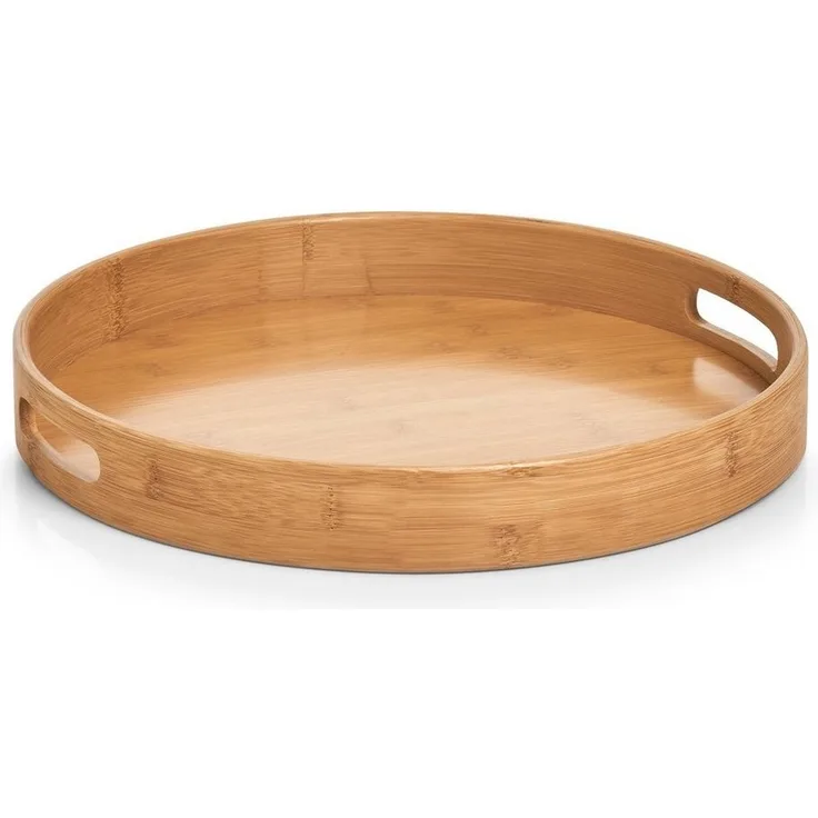Rundes Serviertablett aus Bambus, Ø 38 cm - ZELLER