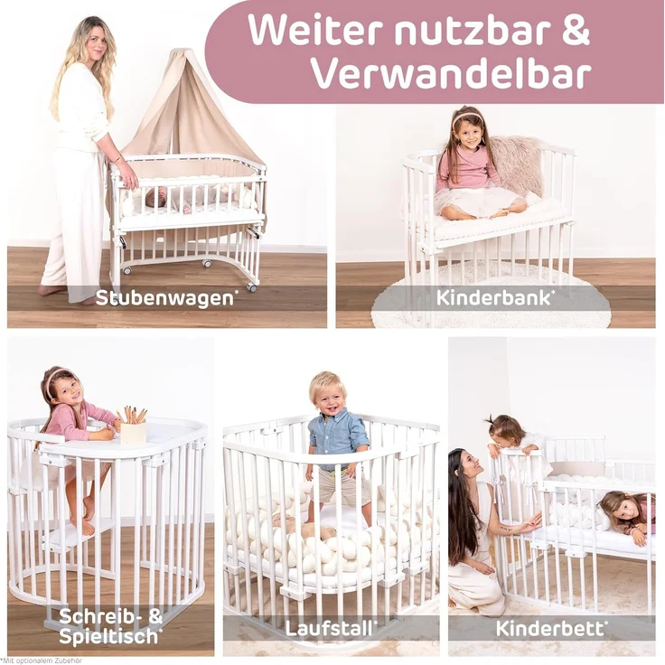 Babybay 'Boxspring' Beistellbett weiß – Bild 7