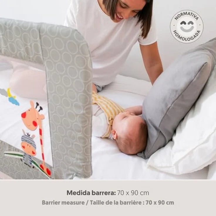 Interbaby AZBR001 Klappbares Rausfallgitter für Kinderbetten – Dschungel, 90 cm, 2600 g – Bild 3