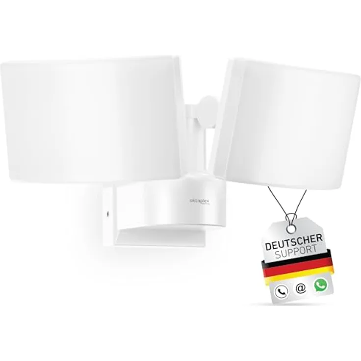 Oktaplex Cali Dos Außenlampe, dreh- / schwenkbar mit 3000K warmweißem Licht und 3200 Lumen, IP65 Schutz