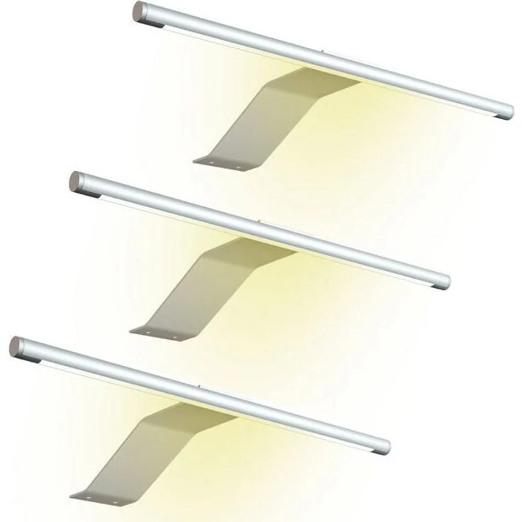 kalb Aufbauleuchte LED Aufbauleuchte 340x170 mm Schrankleuchte 12VDC silbergrau flach 4W – Bild 4