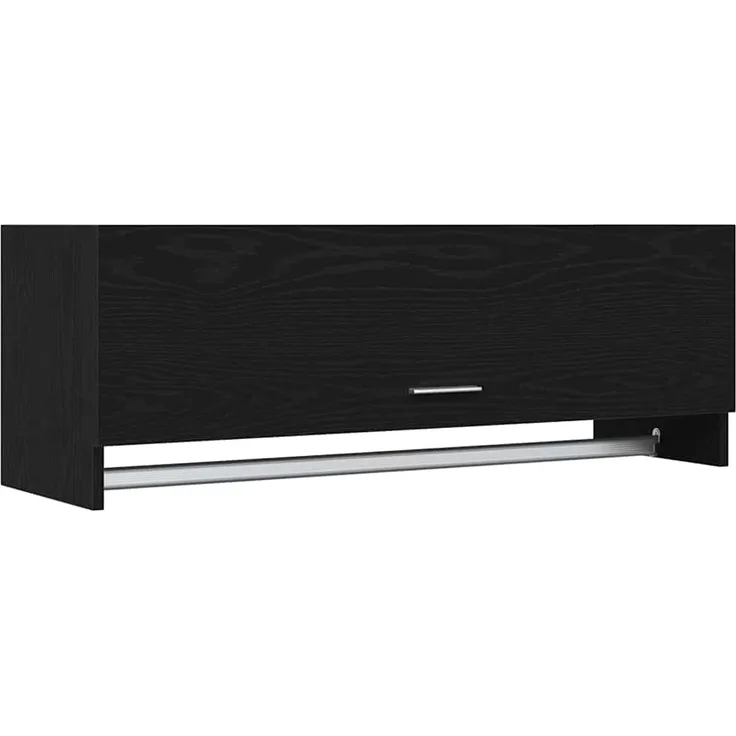 vidaXL Kleiderschrank Schwarz Eichen-Optik 100 x 32,5 x 35 cm 862657