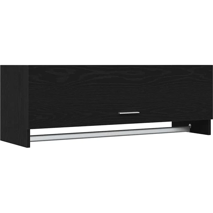 vidaXL Kleiderschrank Schwarz Eichen-Optik 100 x 32,5 x 35 cm 862657 – Bild 1