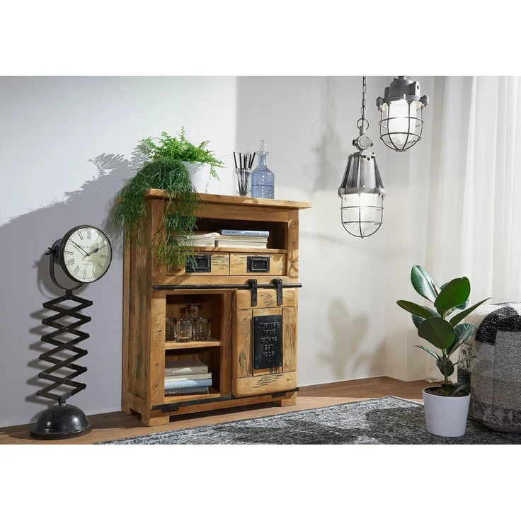 Kommode Mango 75x36x90 natur lackiert RAILWAY #152 – Bild 8