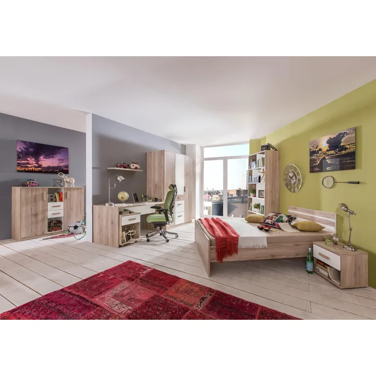 Jugendzimmer-Set >Canton< in San Remo Eiche