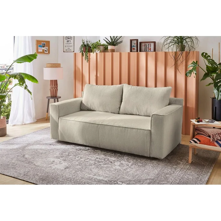 Jockenhöfer Gruppe Schlafsofa Ron, Platzsparendes Sofa mit Gästebettfunktion, Federkernpolsterung – Bild 1