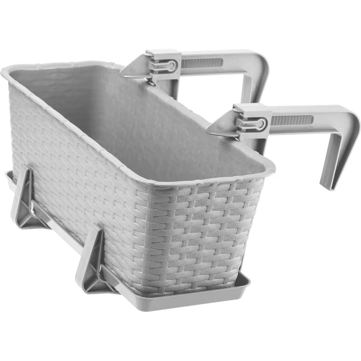 KADAX Blumentopf-Balkon-Pflanzgefäßständer 40 cm grau – Bild 4