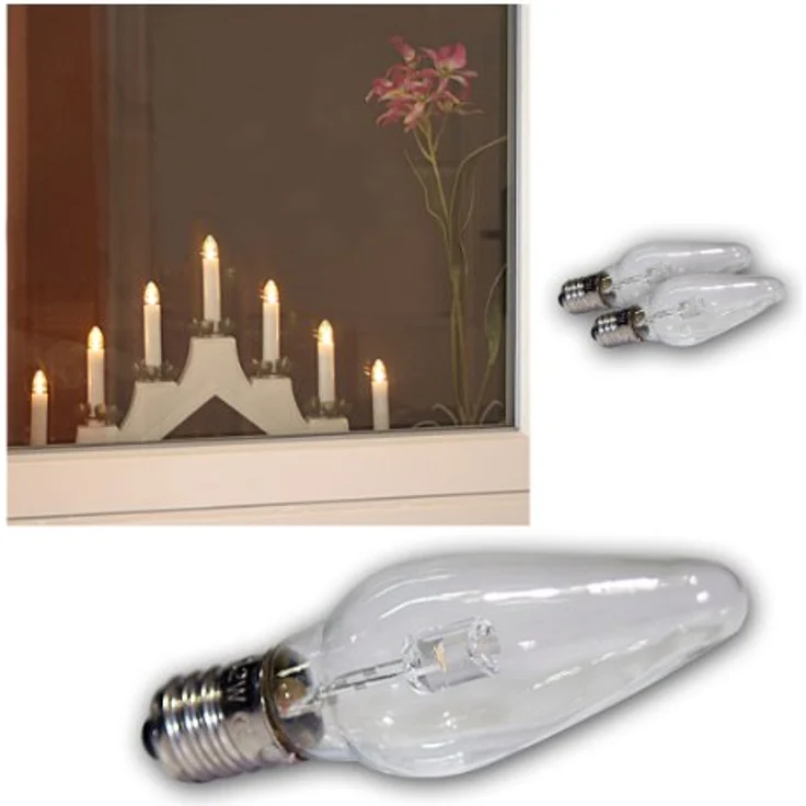 Star Trading Universal LED-Ersatzleuchtmittelset, 3er Set, Warmweiß 2100 K, Klar, 10-55 Volt, 0,2W – Bild 1