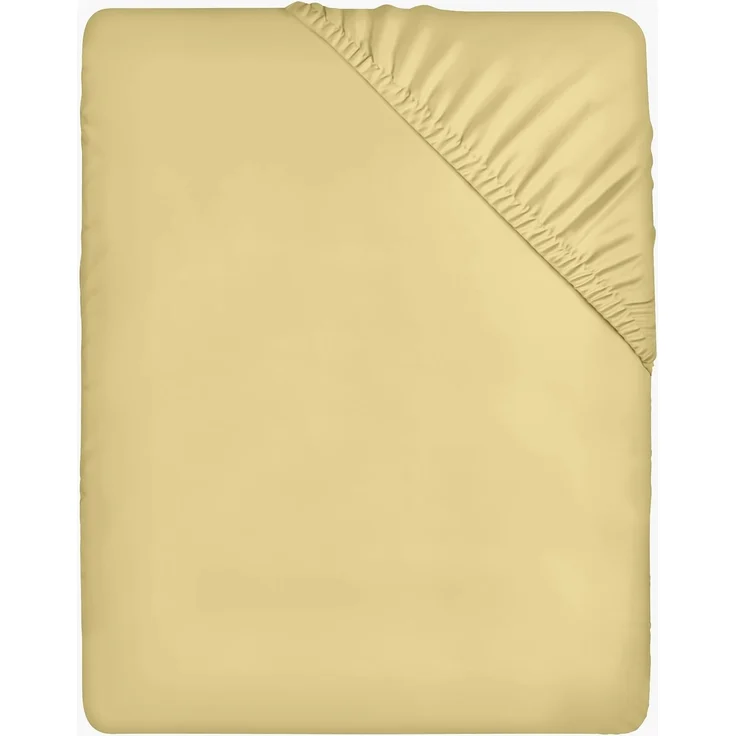 Utopia Bedding - Spannbettlaken 140x200 cm - Gelb - Gebürstete Polyester-Mikrofaser Spannbetttuch - 35 cm Tiefe Tasche – Bild 1