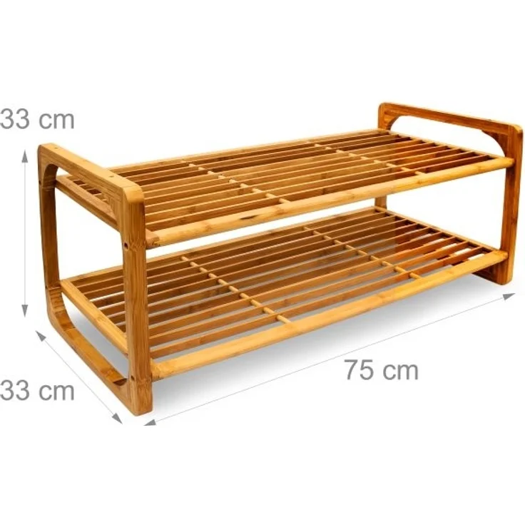 Schuhregal Bambus – Bild 4