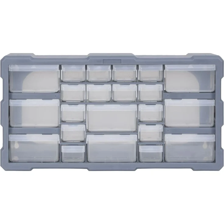 vidaXL Multi-Schubladen-Organizer mit 22 Schubladen 49x16x25,5 cm 147584 – Bild 2