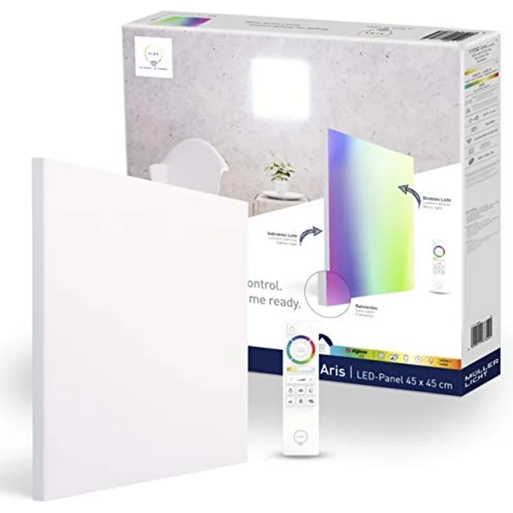 tint LED-Leuchtmittel Panelleuchte ARIS, Steuerung per Fernbedienung