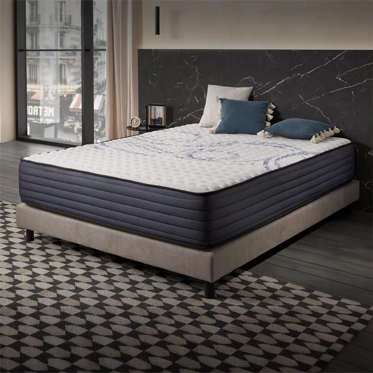 naturalex | Perfectsleep | Matratze 140x190 cm | 30 cm hoch | Memory und Blue Latex-Technologie Extra Komfort HR | Fester Halt mit Atmungsaktivem Schaumstoff | Ergonomisch Entspannend