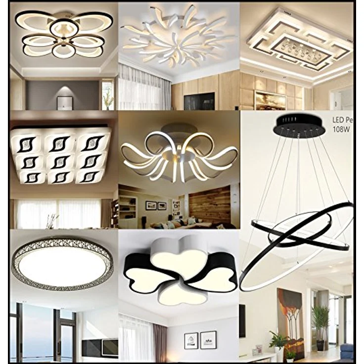 Eurohandisplay LED Deckenleuchte LED Deckenlampe Fernbedienung Lichtfarbe einstellbar dimmbar Leuchte, LED fest integriert, Warm- bis Kaltweiß einstellbar, Lichtfarbe und Helligkeit mit Fernbedienung einstellbar – Bild 10