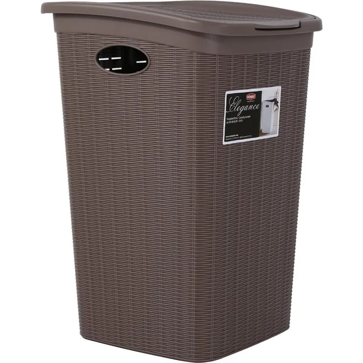 Wäschekorb ELEGANCE 50 L Wäschebox Wäschetruhe Wäschesammler Wäschebehälter NEU
