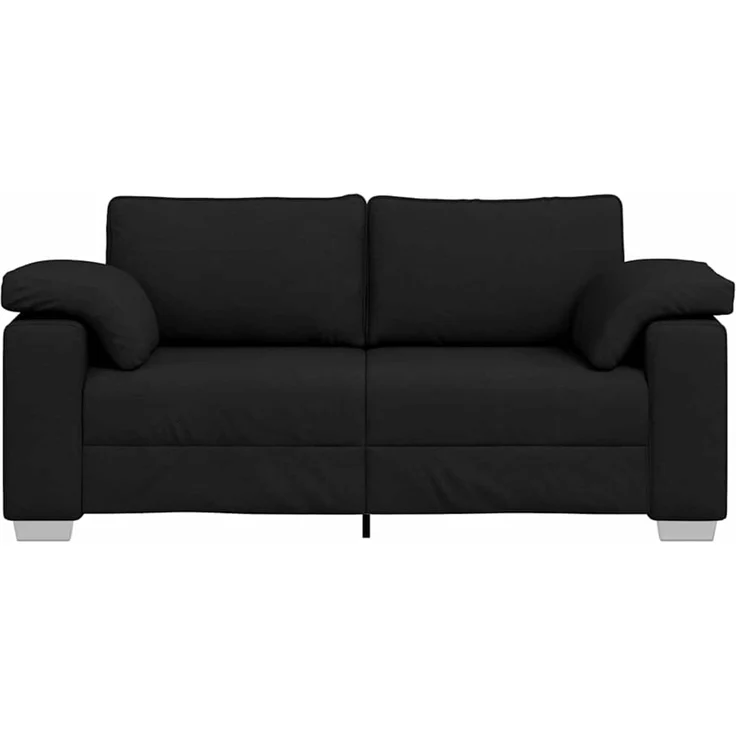 vidaXL Zweisitzer-Sofa Schwarz 180 cm Stoff 4105229 – Bild 5